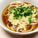 お昼ご飯!お夜食に!簡単卵うどん